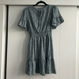 PRETTYGARDEN Blue Floral Summer Dress